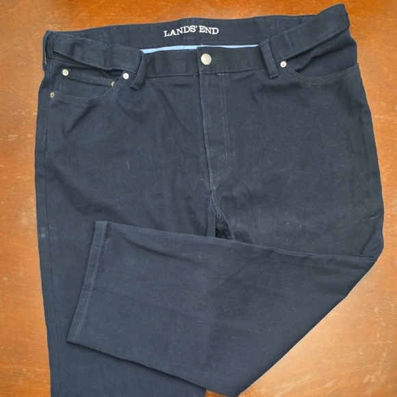 LANDS END Women's Black Jeans 46 - Picture 1 of 8